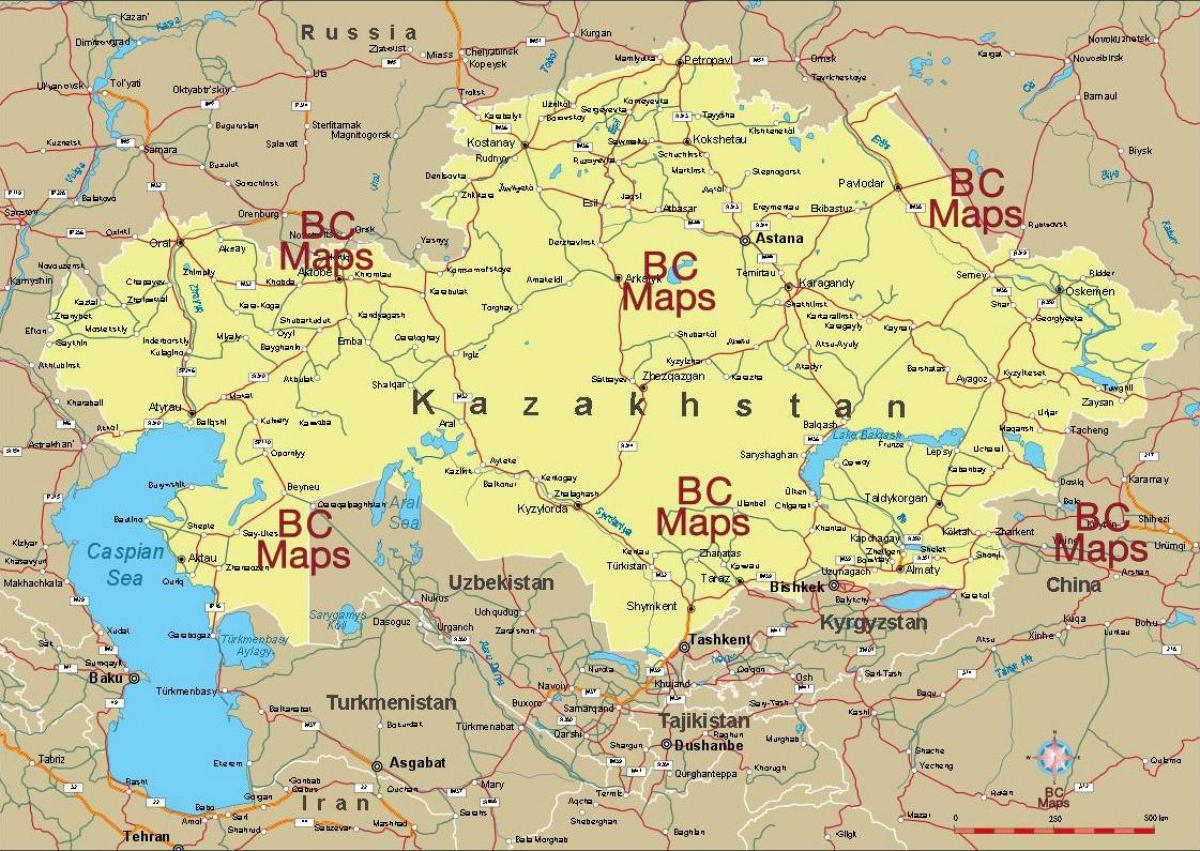 Kazahstan karti grada 