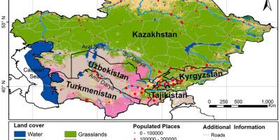 Karta Kazahstana klima